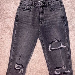 PACSUN BLACK MOM JEANS